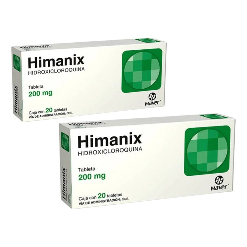 Himanix Hidroxicloroquina 200 Mg 2cajas 20 Tabletas Maver
