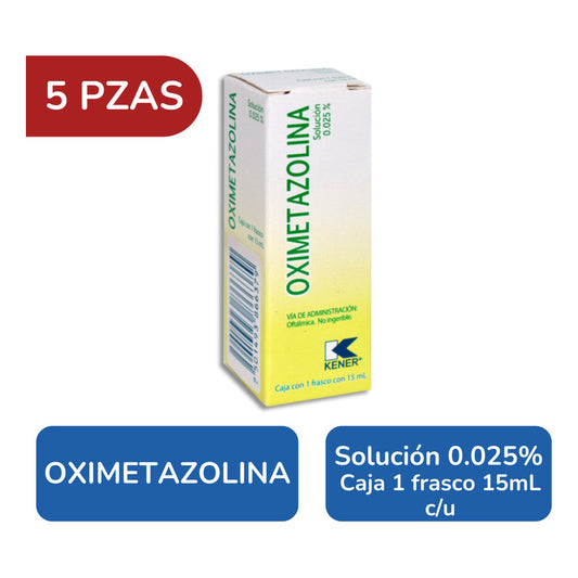 Solución Oftálmica Oximetazolina Lubyox Kener 5 Frasco 15ml