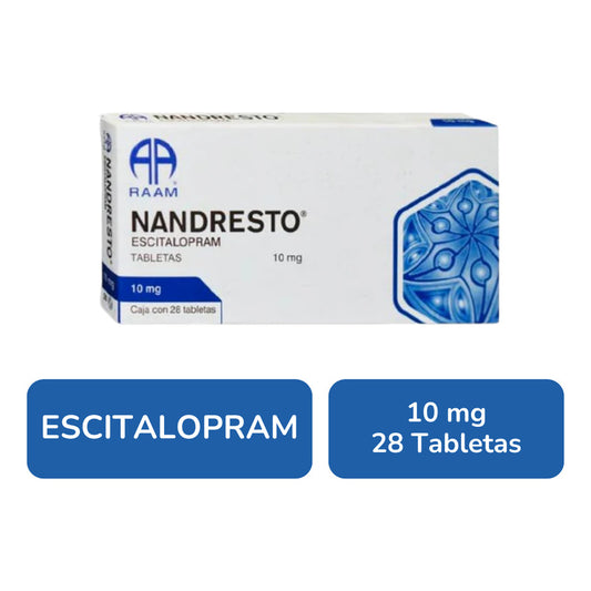 Nandresto Escitalopram 10 Mg, 28 Tabletas Raam