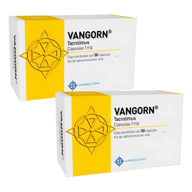 Vangorn Tracolimus 1 Mg 2 Cajas 50 Cápsulas C/u Vanquish