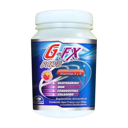 G-fx Polvo Con Glucosamina 250 Gr Suplemento Natutech Frambuesa