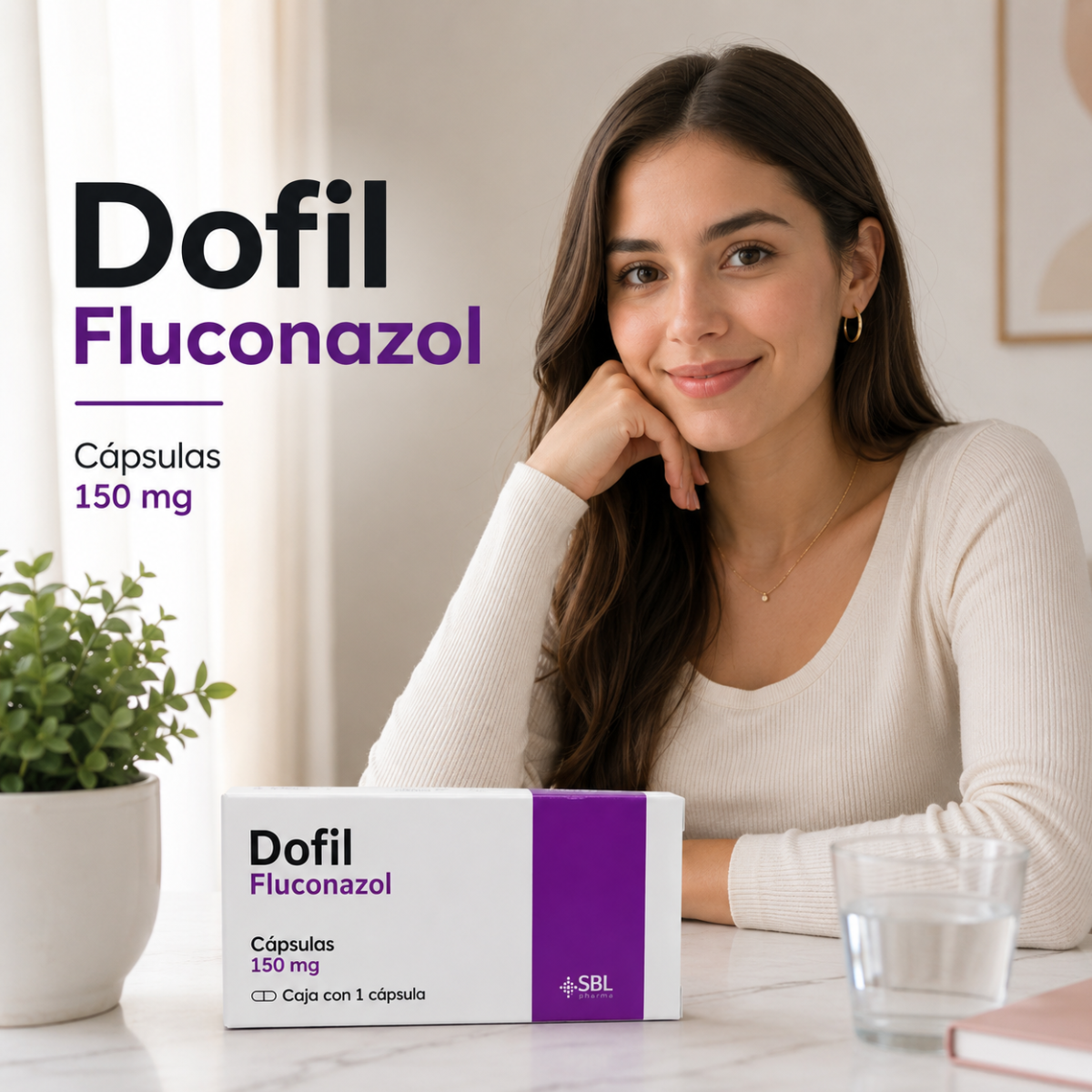 Dofil Fluconazol 150 mg caja con 1 cápsula