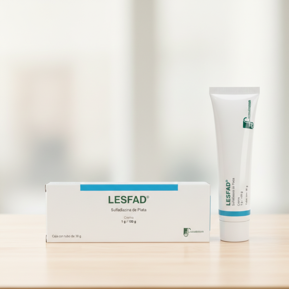 Lesfad Sulfadiazina De Plata 1 G Tubo Con 30 G Farmadextrum Sin Aroma