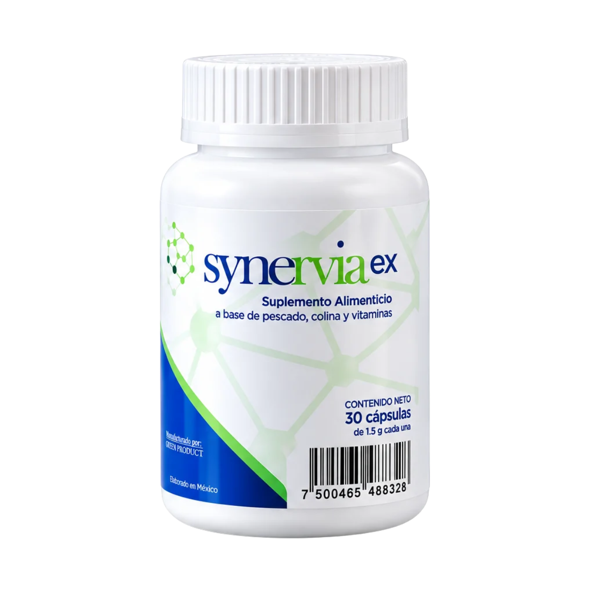 Synervia EX Suplemento alimenticio con Colina 300 mg, Omega 3 y vitaminas 30 cápsulas