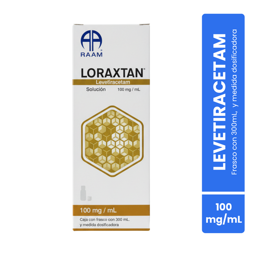 Loraxtan Levetiracetam Solución 100 mg / mL frasco Con 300 mL Raam