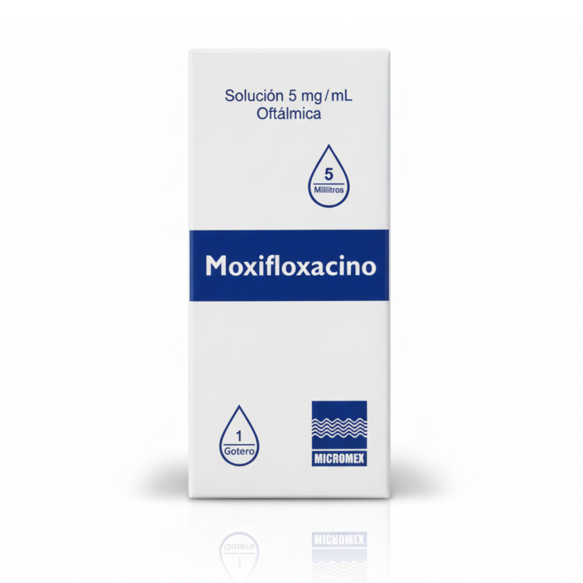 Moxifloxacino 5 mg solución oftálmica gotero con 5 mL