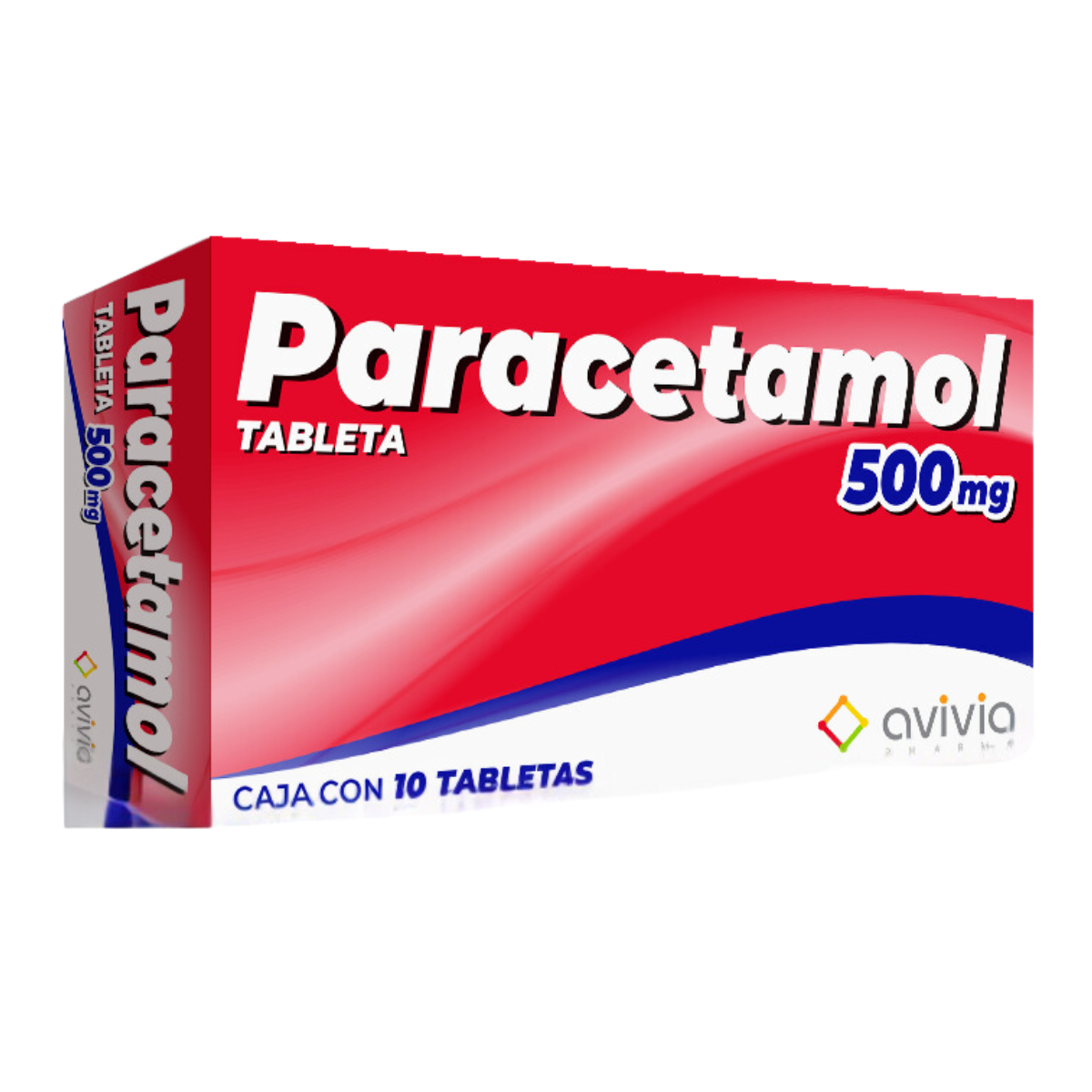 Avivia Paracetamol 500 mg Caja con 10 Tabletas