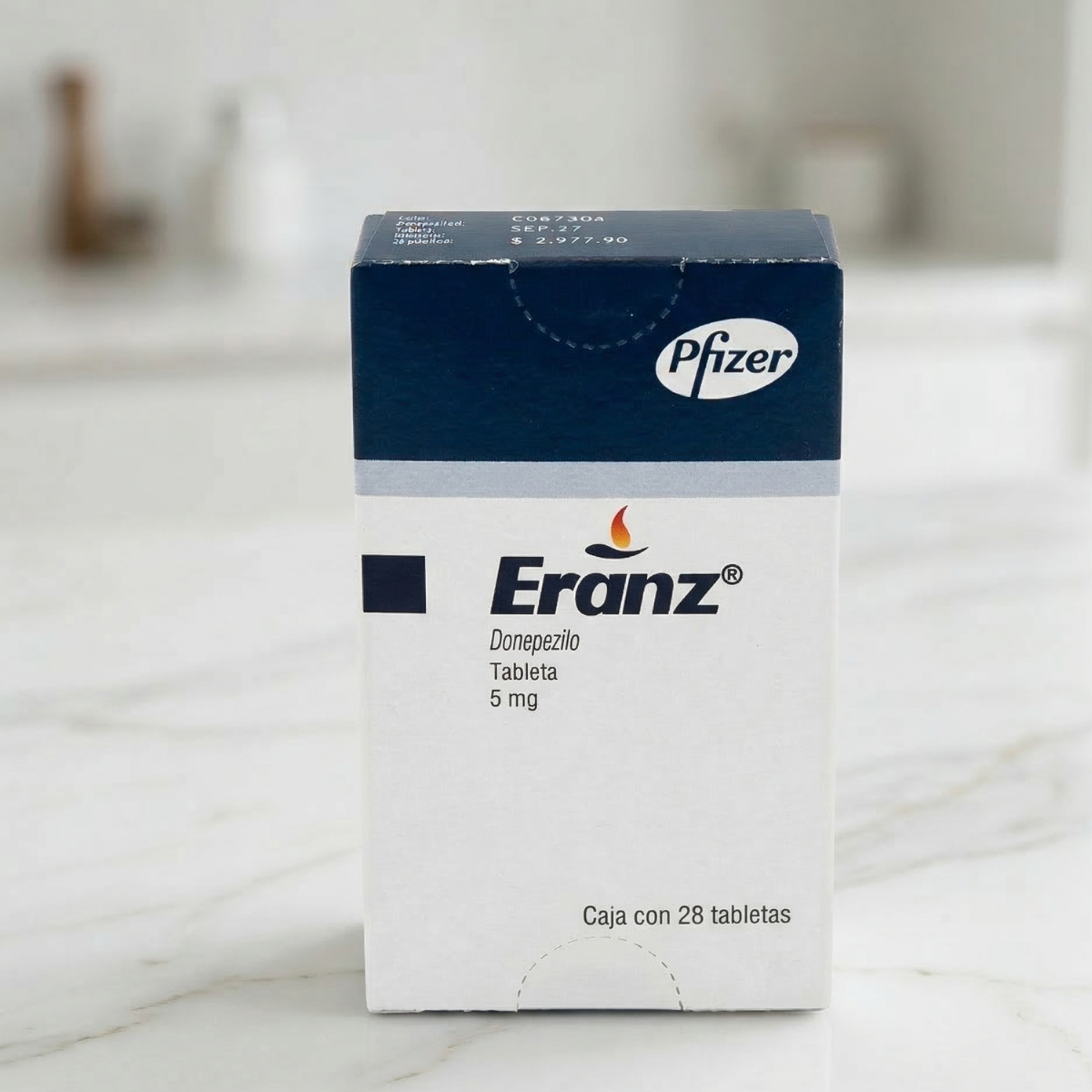 Eranz Donepezilo 5 mg Caja con 28 Tabletas Pfizer