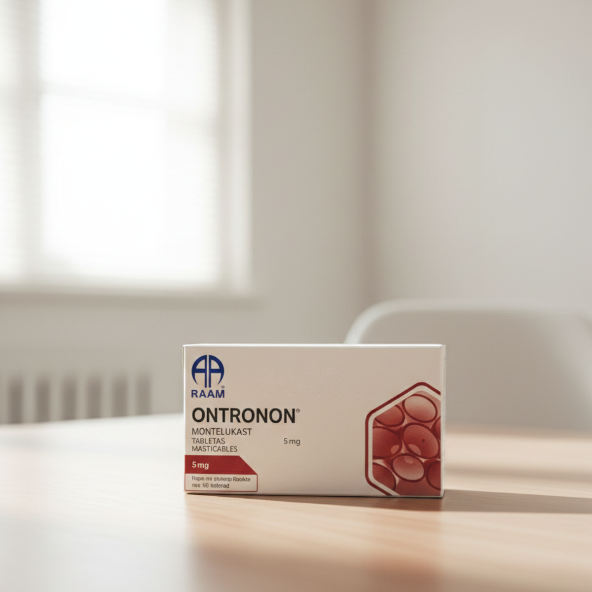 Ontronon Montelukast 5mg C/20 Tabletas Raam