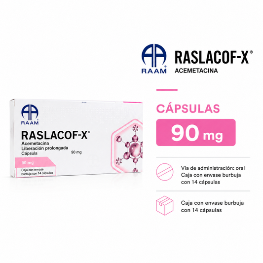 Acemetacina 90 Mg Raslacof Liberación Prolongada 14 Cápsulas
