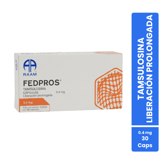 Fedpros Tamsulosina 0.4 Mg Caja Con 30 Cápsulas Raam