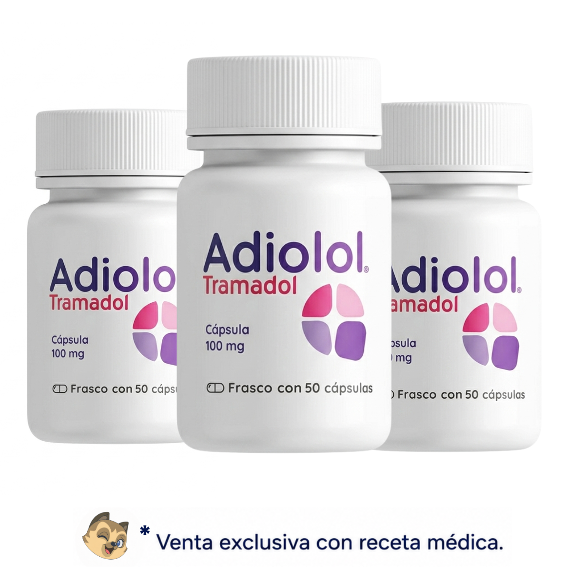 Adiolol Tramadol Pack 3 100 mg 50 Cápsulas C/u | SBL Pharma