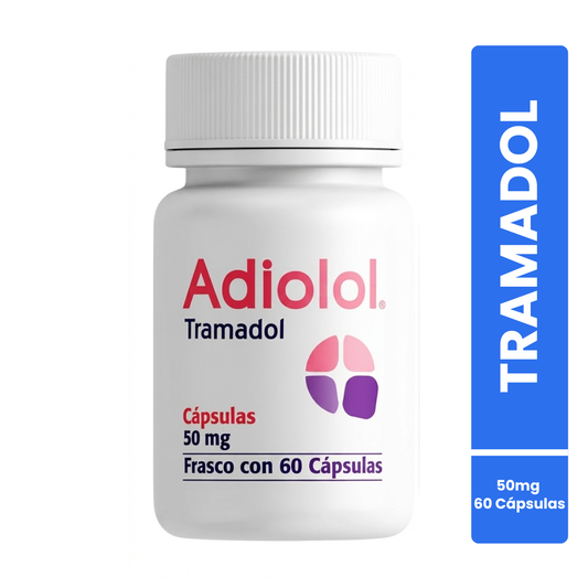 Adiolol Tramadol 50 Mg Frasco con 60 Cápsulas SBL Pharma