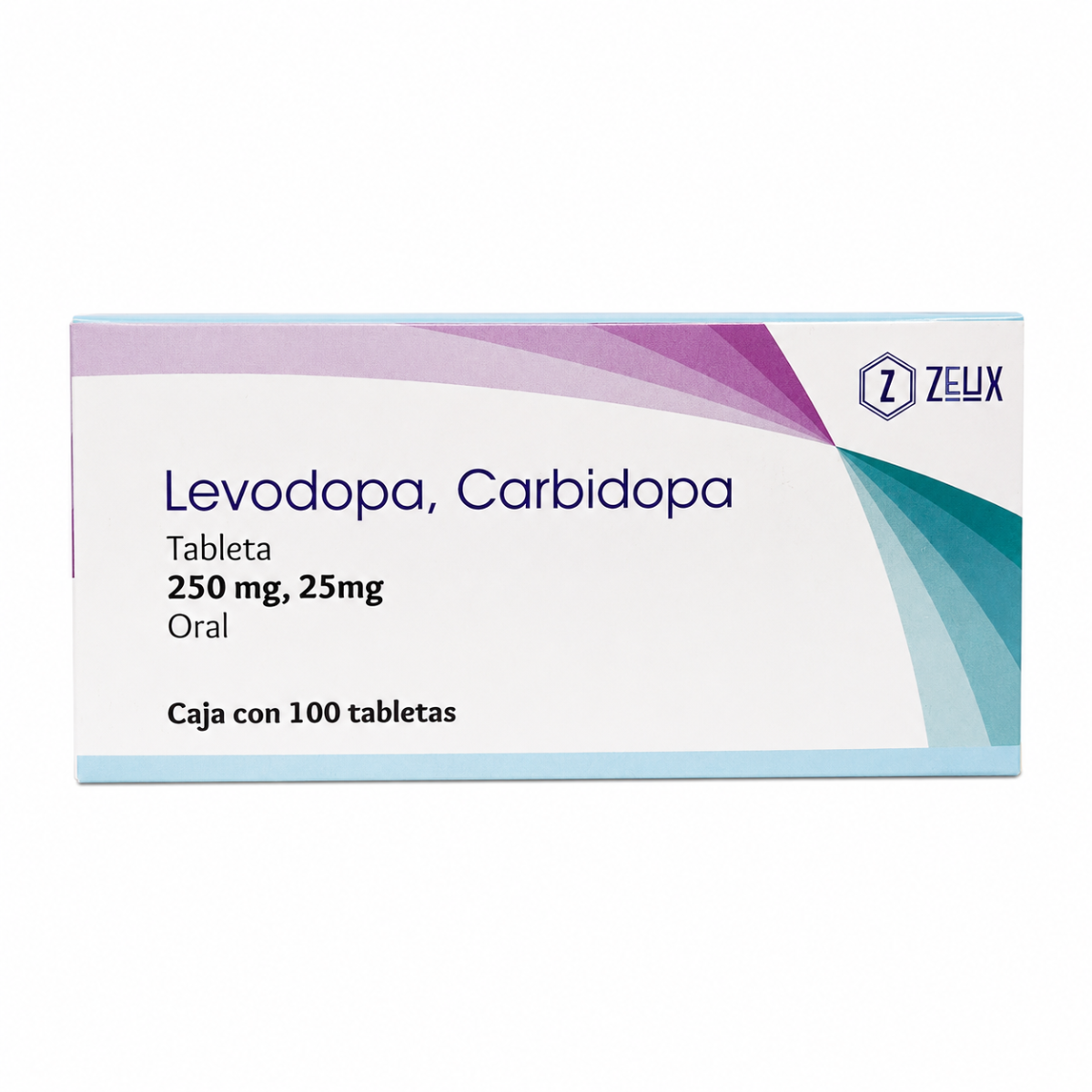 Levodopa / Carbidopa 250 mg / 25 mg caja con 100 tabletas