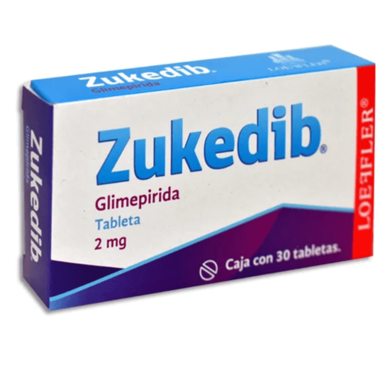 Loeffler Zukedib Glimepirida 2 Mg Caja con 30 Tabletas
