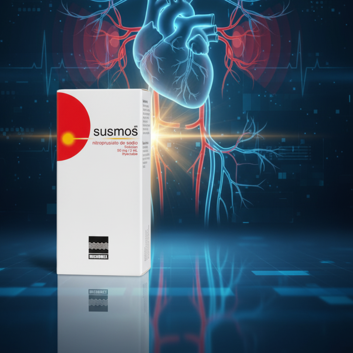 Susmos Nitroprusiato 50 Mg Inyectable 1 Frasco Con Funda
