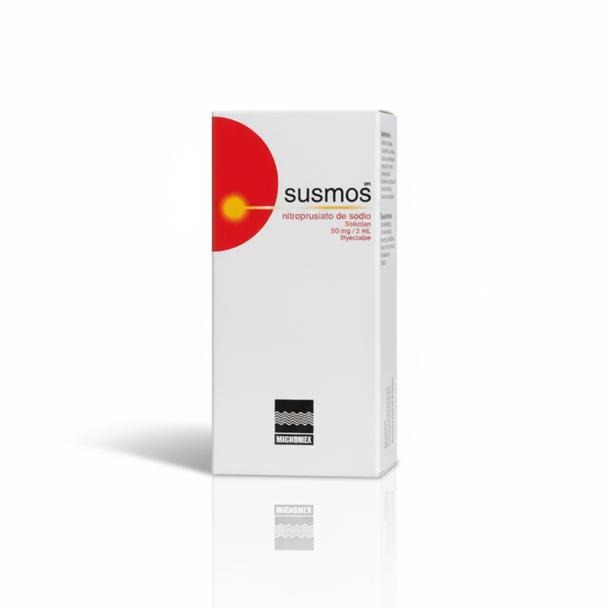 Susmos Nitroprusiato 50 Mg Inyectable 1 Frasco Con Funda