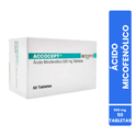 Accocept Ácido Micofenólico 500 Mg Caja con 50 Tabletas Accord