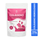 Colágeno Hidrolizado En Polvo Sabor Fresa Bolsa Con 500 Gr. 25 Servs
