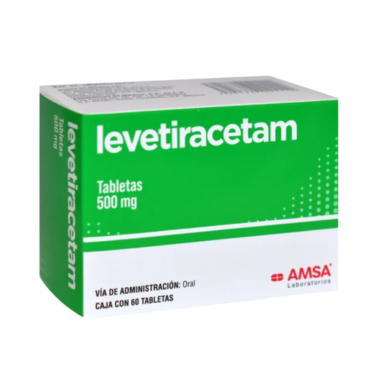 Levetiracetam 500 Mg Caja con 60 Tabletas Amsa