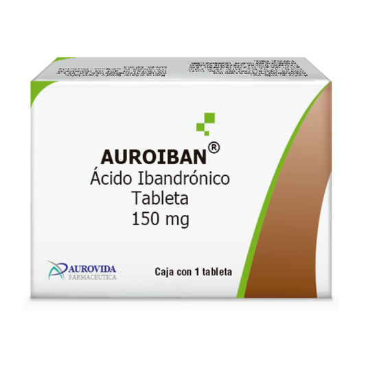 Auroiban Ácido Ibandrónico Caja Con 1 Tab. 150 Mg Aurovida