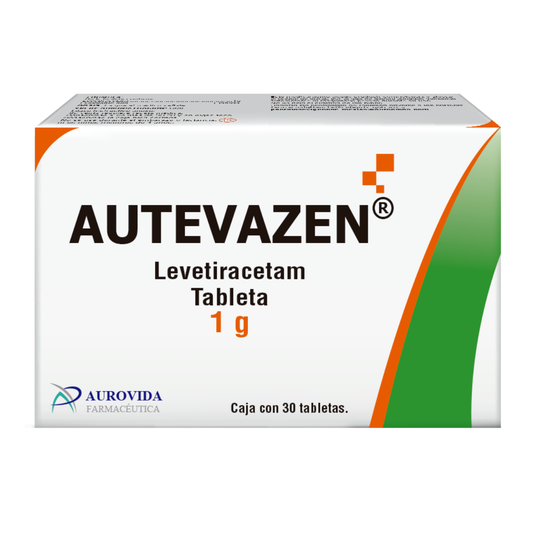 Autevazen Levetiracetam Caja Con 30 Tabs. 1 G Aurovida
