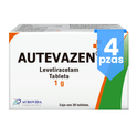 Autevazen Levetiracetam 4 Cjs Con 30 Tabs 1g C/u Aurovida