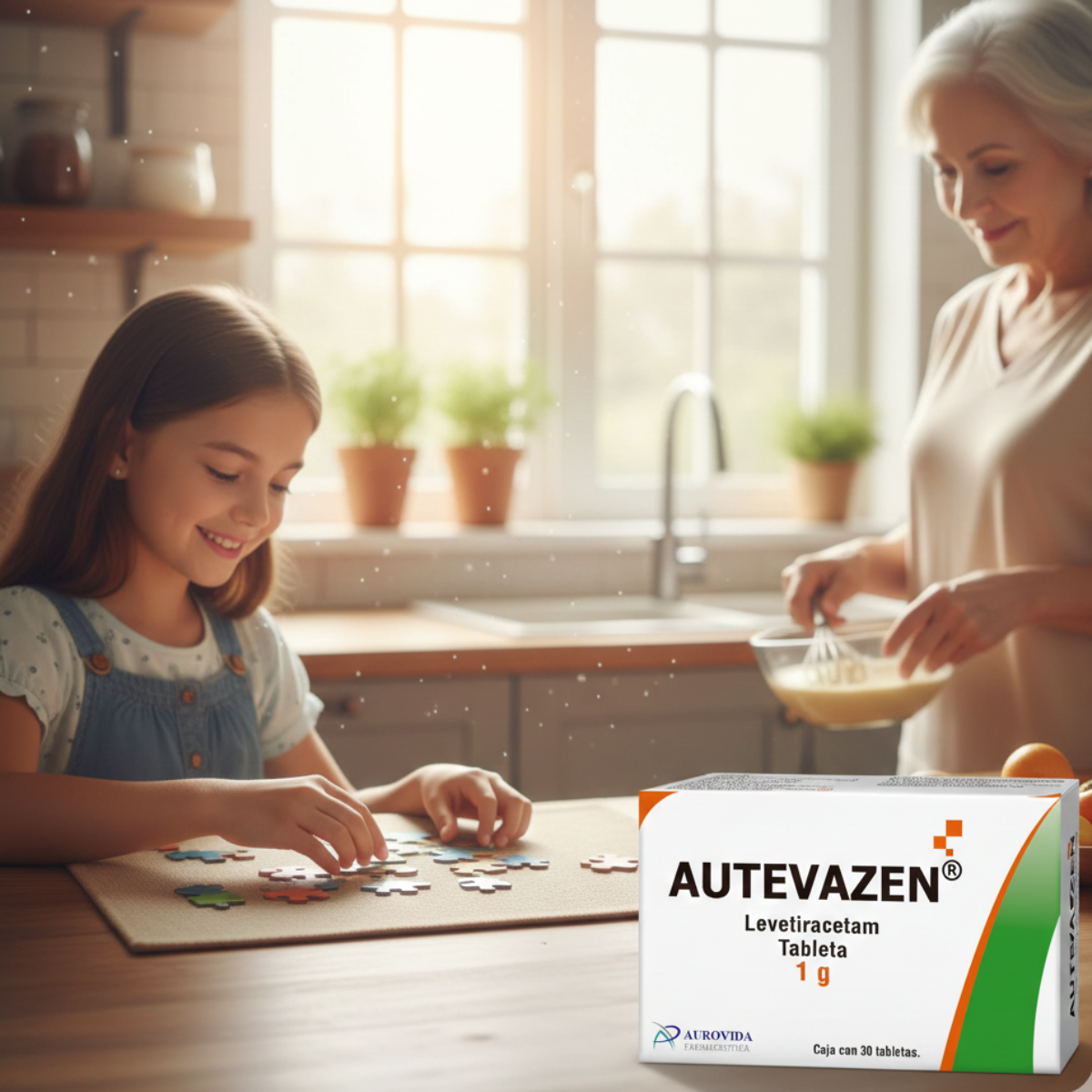 Autevazen Levetiracetam Caja Con 30 Tabs. 1 G Aurovida
