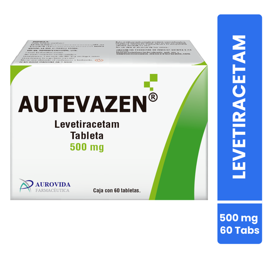 Autevazen Levetiracetam 500 Mg Caja Con 60 Tabletas Aurovida