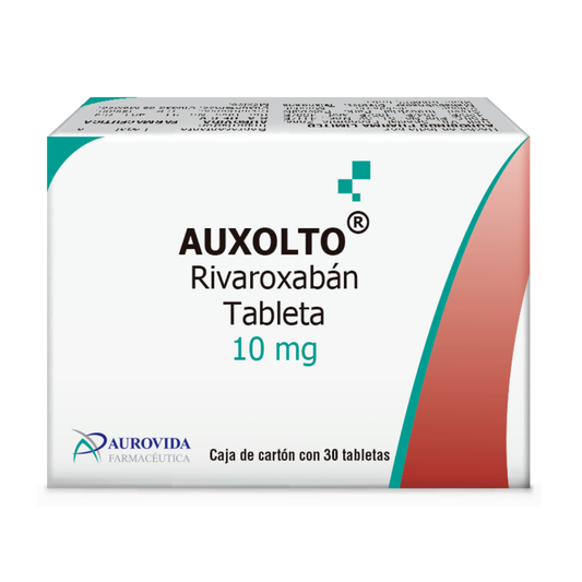 Auxolto Rivaroxaban Caja Con 30 Tabs. 10 Mg Aurovida