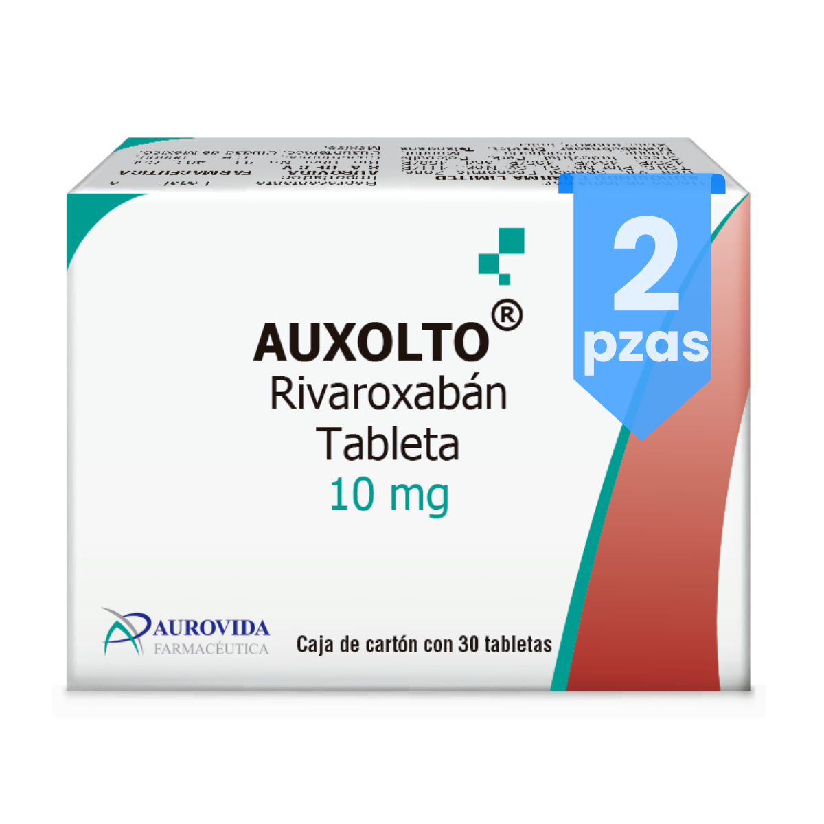 Auxolto Rivaroxaban 2 Cajas Con 30 Tabs 10 Mg C/u Aurovida