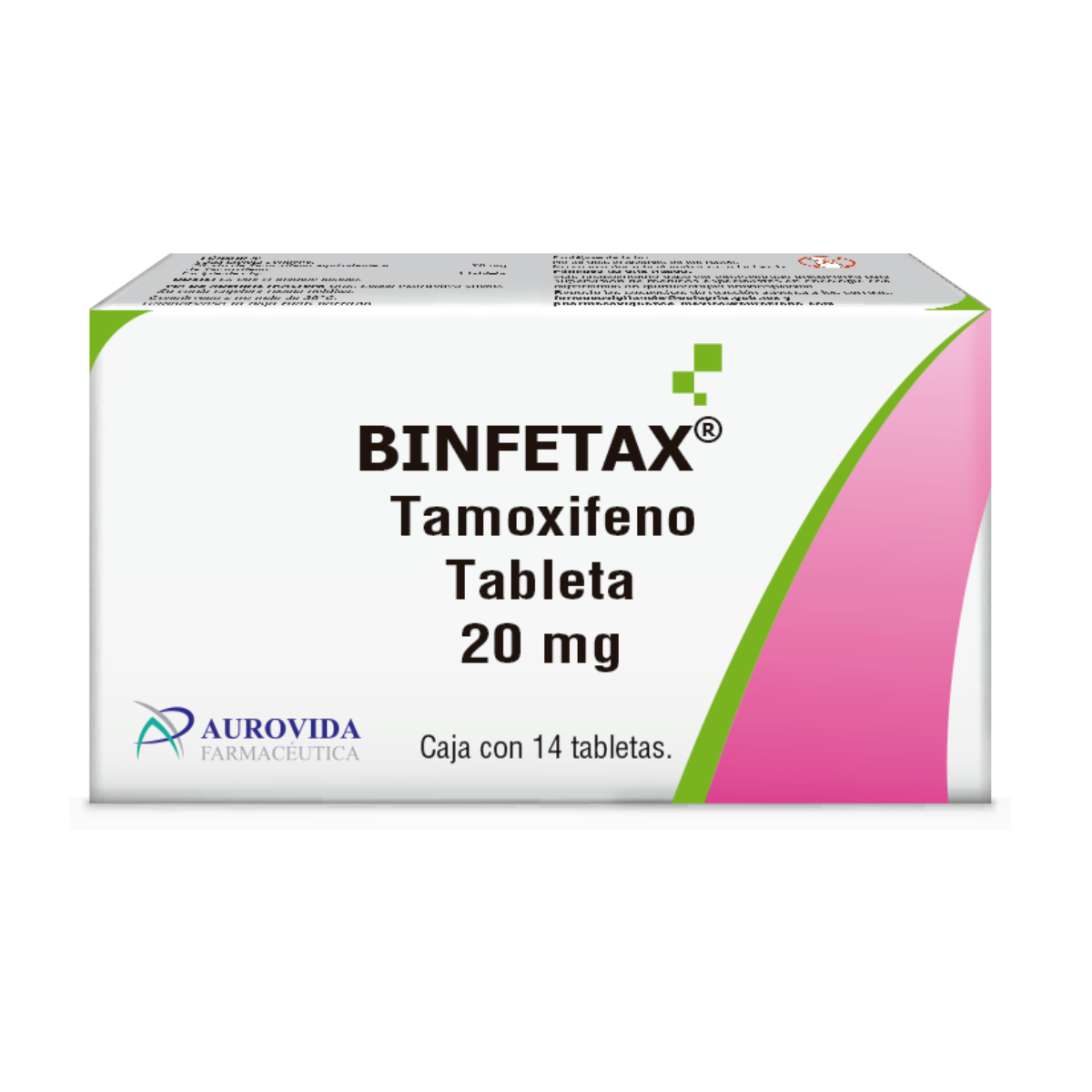 Binfetax Tamoxifeno 20mg Con 14 Tabletas Aurovida