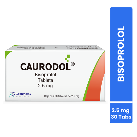 Caurodol Bisoprolol Caja Con 30 Tabs. 2.5 Mg Aurovida