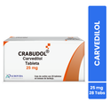 Crabudol Carvedilol 25 mg Caja con 28 Tabletas Aurovida