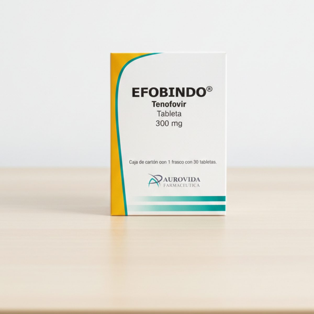 Efobindo Tenofovir 300 Mg Frasco Con 30 Tabletas Aurovida