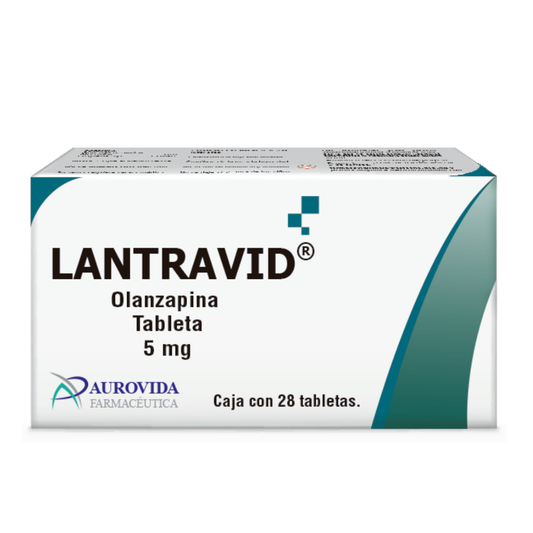 Lantravid Olanzapina 5 Mg Caja Con 28 Tabletas Aurovida