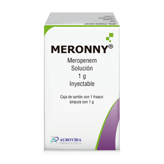 Meronny Meropenem 1 G Inyectable Aurovida