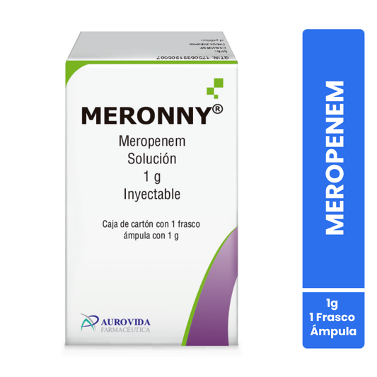 Meronny Meropenem 1 G Inyectable Aurovida