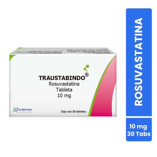 Traustabindo Rosuvastatina Caja Con 30 Tabs. 10 Mg Aurovida