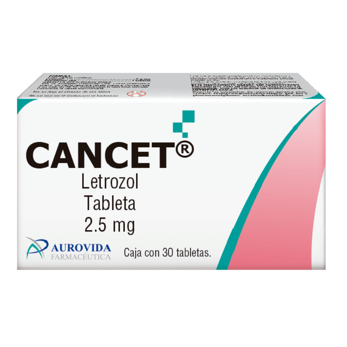 Cancet Letrozol 2.5 Mg Caja con 30 Tabletas Aurovida