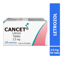Cancet Letrozol 2.5 Mg Caja con 30 Tabletas Aurovida