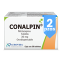 Conalpin Mirtazapina 30 Mg 2 Cajas Con 30 Tabletas Orodispersables C/u Aurovida