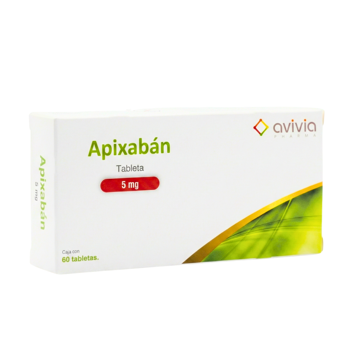 Apixabán 5 Mg Caja con 60 Tabletas Genérico de Elicuis Avivia