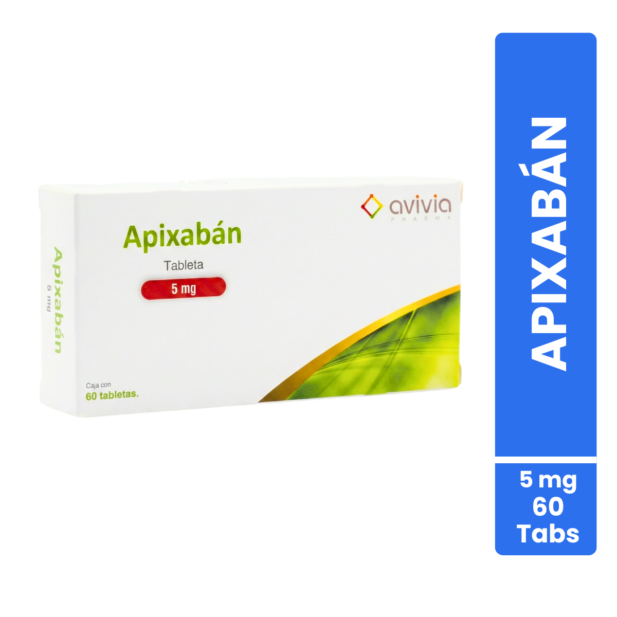 Apixabán 5 Mg Caja con 60 Tabletas Genérico de Elicuis Avivia