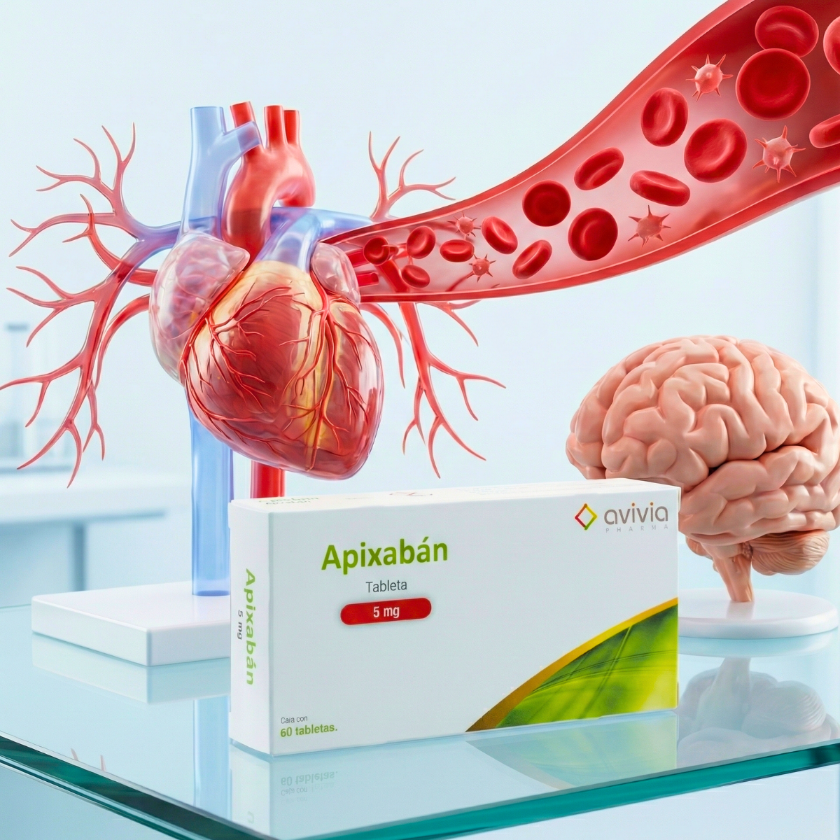 Apixabán 5 Mg Caja con 60 Tabletas Genérico de Elicuis Avivia