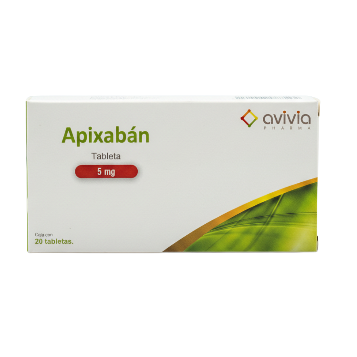 Apixabán 5 Mg Caja con 20 Tabletas Genérico de Elicuis Avivia