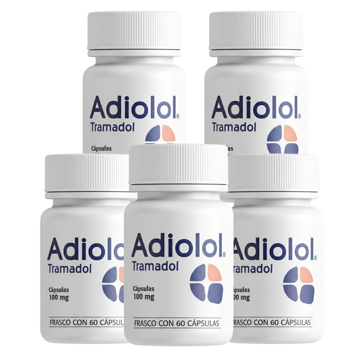 Adiolol Tramadol 5-Pack 100 mg 60 Cápsulas C/u | SBL Pharma