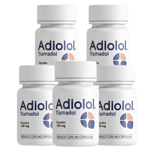 Adiolol Tramadol 5-Pack 100 mg 60 Cápsulas C/u | SBL Pharma