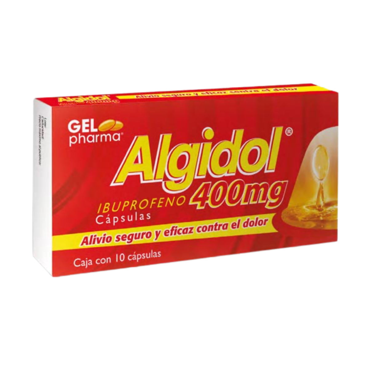 Gelpharma Algidol Ibuprofeno 400 mg Caja con 10 Cápsulas