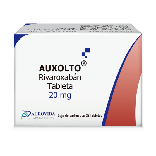 Auxolto Rivaroxabán 20 Mg Caja con 28 Tabletas Aurovida